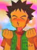 Brock blushing