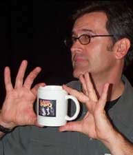 Bruce Campbell with L&E Mug